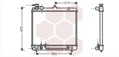 VAN WEZEL Радиатор, охлаждение двигателя 82002052